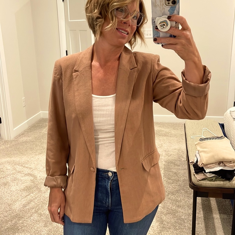 Boyfriend Linen Blazer